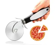 Pizza Cutter, Pizza Cutter Stainless Steel Wheel, Pizza Cutter Wheel for Easy Cutting of Pizza, Round Pizza Cutters Rocker Pies, Waffles, Kitchen