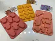 Daiso x Disney Mickey &Friends Silicone chocolate Mold Set of 3 NWT
