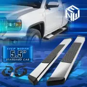 For 07-19 Silverado Sierra Standard Cab 5.5" Honeycomb Step Bar Running Boards
