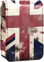 Lipstick Case,Portable Makeup Bag Cosmetic Pouch,Lipstick Holder Makeup Organizer,Vintage Britain Flag