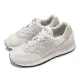 【NEW BALANCE】休閒鞋 574 男鞋 女鞋 灰 米白 麂皮 網布 拼接 緩衝 情侶鞋 NB(U574LGWD-D)