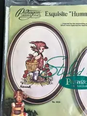 Paragon Hummel Stitchery Kit Peasant Girl Kit 1975 Crewel Embroidery with Yarn