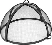 Fire Pit Spark Screen Iron for Beach Lawn Outdoor Firepit Stove Fireplace