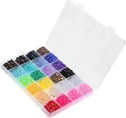 PACKOVE 24000pcs Nail Rhinestones Kit Colors Flatback Rainbow Gems for DIY Crafts Nail Art Jewelry Making for Parties and Bear Figurine Decoration