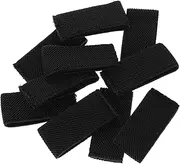 HONMEET Elegant Key Holders 10pcs Nylon Fabric Loop Keepers for Cord Organizer Straps
