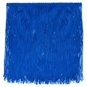5 Yards 8 Inch Chainette Fringe Trim Tassel Sewing Trim, Dark Blue