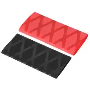 Table Tennis Racket Grip Tape Ping Pong Paddle Overgrip, Black Red 2pcs