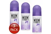3 x MUM DRY ROLL ON ACTIVE ANTI-PERSPIRANT DEODORANT HYGIENE ODOUR PROTECT 50mL