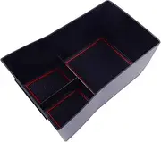 GUERBEIS Car Center Console Armrest Storage Box,Fit For Hyundai, Kona 2024 Organizer Tray Vehicle Console storage box unit