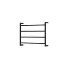 Fienza Kaya Heated Towel Rail 600 x 450mm 4 Bar Matte Black 8286045MB