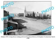 OLD 8x6 PHOTO BATHURST NSW GEORGE STREET LOOKING NORTH c1880