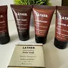 5x LATHER BODY WASH BAMBOO LEMONGRASS Modern Apothecary 1 Oz Travel Set