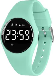 Kids Watch, Teenager Boy Watch Digital Sport Fitness Tracker, With Alarm/chronograph/waterproof For Boy Girl Gift 5-16 Years Old(light Green)