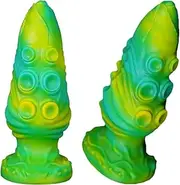 Silicone Octopus Tentacles Dildo Anal Plug Huge Anal Dilation Buttplug Masturbation Anal Dildos Monster Dildo Sex Toys for Women Men(Green)