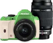 PENTAX Digital SLR Camera K-r W Zoom Kit Green/White 049 K-rWZK GR/WH049