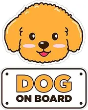Dog on Board Sticker (Poodle)