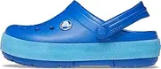 [Crocs] Sandals Clock Band Chevron Lights Clog Kids Blue Bolt/Venetian Blue