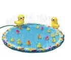 Banzai Jr Duck Duck Splash Inflatable Kiddie Splash Pad Mat w 15 Duckies NEW