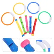 9pcs Portable Funny Children Diving Toys Kids Diving Rings Toys