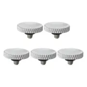 Camera Shutter Button 5pcs Shutter Release Button Knurled, Silver