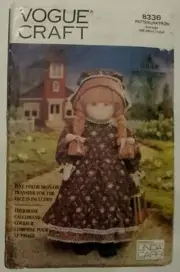 VOGUE CRAFT SEWING PATTERN - EARLY AMERICAN DOLL & CLOTHES - LOOK!