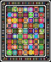 NEON - 81" x 67" - Quilt-Addicts Pre-cut Patchwork Quilt Kit King Single`