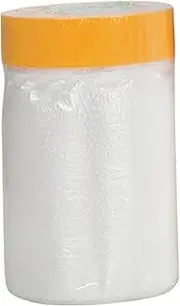Painting Protection Film - Adhesive Dust Sheet Roll | Spray Protective Film | Pre-Taped Waterproof Protection Film | Painting Protective Film Roll | Pre-Taped Masking Film Rolls for Spraying Painting