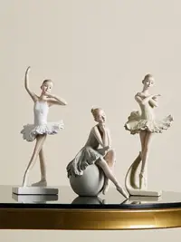在飛比找松果購物優惠-輕奢高檔客廳裝飾品 北歐風格樹脂芭蕾舞女孩 (8.2折)