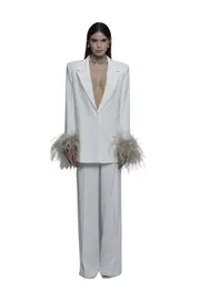 [The Archivia] The Archivia-Tailleur Ares Ivory Sand-Donna -Bianco 40 Bianco