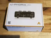 U-PHORIA UM2 USB AUDIO INTERFACE BRAND NEW GUITAR MICROPHONE VOCALS BASS
