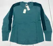 Sundance 99153-L-Turq Lara Tee Turquoise Thermal Waffle Long Sleeve Size Large