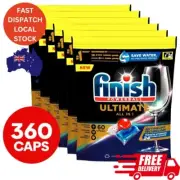 360 PACK FINISH ULTIMATE POWERBALL ALL IN 1 DISHWASHING TABLETS CAPLETS LEMON