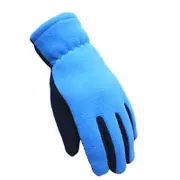 Autumn Winter Screen Touch Fleece Glove Outdoor Windproof Warm Sensitive Touch Gloves NAVYBLUE COLOR