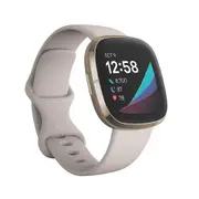 Fitbit Versa 3 4 Sense Sense 2 Smartwatch Soft Silicone Replacement Band Grey