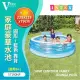 【INTEX】Vencedor 229CM家庭豪華水池 充氣游泳池(家庭游泳池 兒童游泳池-1入 加贈光滑沙灘球*1)