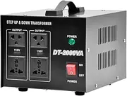 ALSTON 2000VA Step Up Down Transformer Stepdown Voltage Converter Power Adapters Voltage Power Adapters to 110V/220V AU Plug, Circuit Protection