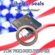 TCM 75X100X10VTC-BX VITON Carbon Steel Oil Seal, TC Type, By Liberty 75023007