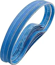 Feihu 30 Piece Professional Sanding Belt Set, Zirconia Corundum Sanding Belts 9 x 533 mm, 5 Pieces Each Grain (60, 80, 100, 120, 240, 320) for Belt Sander Sanding Belts, Sharpening, Rust Rust