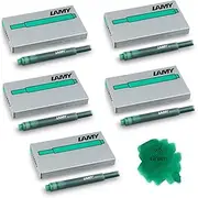 Lamy T10 Green Fountain Pen Ink Cartridges Refills Replacement Spare For All Lamy Fountian Pens (Pack Of 5 - 25 Ink Cartridges)