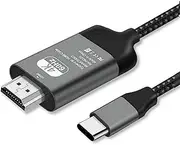 Type C to HDMI HDTV AV 4K Cable Adapter Compatible with Samsung Galaxy S9 S10 Note 9 MacBook Microsoft Surface Book 2/Pro 7/Go/Laptop 2 Huawei Mate 20 30 P20 P30 P40 Pro
