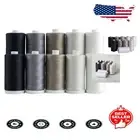 Satin-Finish 100% Cotton Thread Set - 10 Spools of 1200 Yards Monochrome