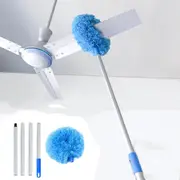 Ceiling Fan Cleaner Duster Fan Duster Microfiber Ceiling Fan Duster with Extension Pole 47 Inches
