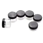 6 Pcs Small Clear Container Tiny Jars with Lids Lip Gloss Tubes