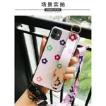 泫雅小花 I PHONE 11 PRO MAX XR XS MAX 6 7 8 PLUS SE2 軟殼 時尚腕帶手機套