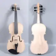 4/4 Violin 5 Strings Violin Hand Made Maple Spruce Wood Ebony Fittings With case