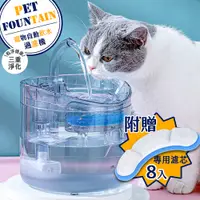 在飛比找PChome24h購物優惠-寵物用自動過濾飲水器附濾芯套組
