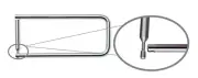 6 Instrument Stringers, 2.5" x 10.0" with Ball Tip Side Pin Lock