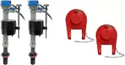 Fluidmaster 400H-5003 Fill Valve 2-Pack + Korky 100 Flapper 2-Pack
