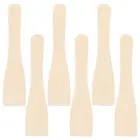 6 Pcs Wood Cooking Shovel Mixing Spatula Bamboo Wooden for Turner