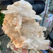 20.6lb Large Natural Clear White Quartz Crystal Cluster Rough Healing Specimen